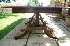 George III mahogany three pedestal antique dining table5.jpg